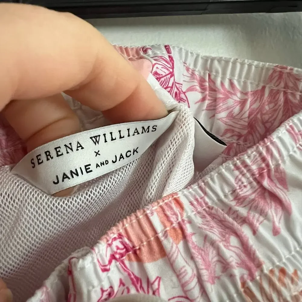 Janie & Jack x Serena Williams tropical swim trunks